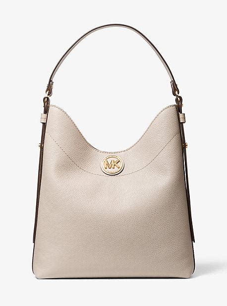 michael kors bowery satchel|Bowery Large Pebbled Leather Shoulder Bag .